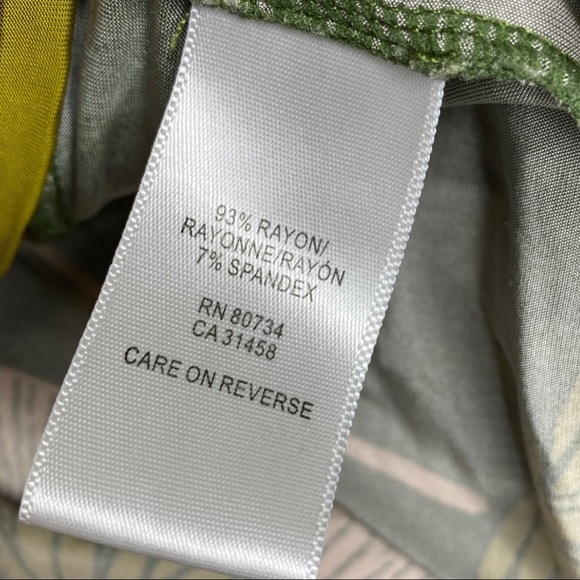 BCBGMaxazria Olive Sleeveless Dress Size Large - Picture 4 of 7